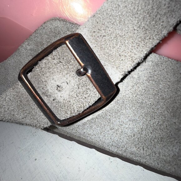 Birkenstock Boston Suede Soft Footbed Clogs Taupe  W US 8 EU 39 EUC Worn Once - Picture 4 of 14